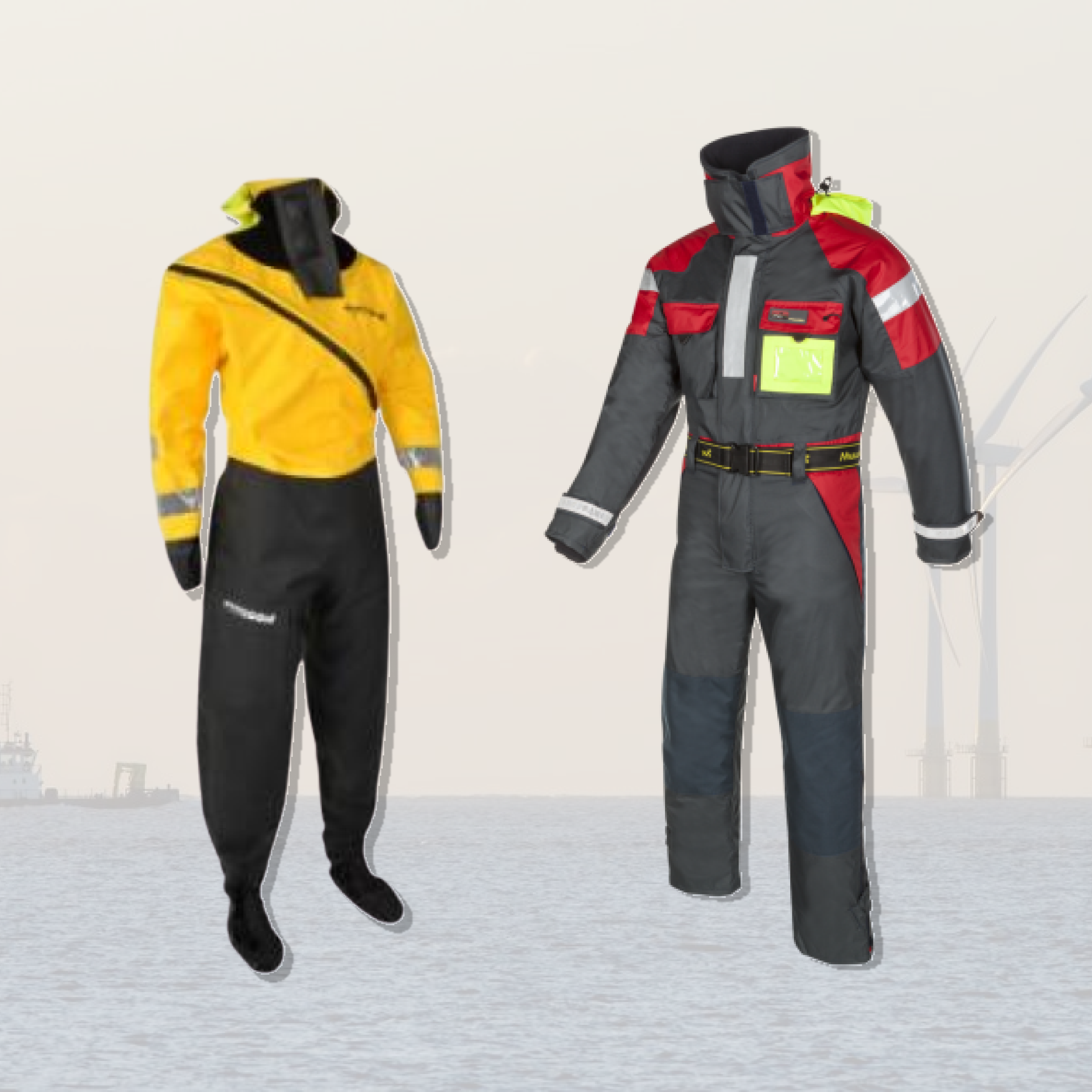 Flotation, Immersion, Anti-exposure and SOLAS Fire Fighters Suits 