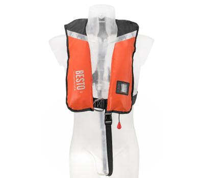 Besto 300N Auto-Harness Wipe Clean Lifejacket - Orange - Besto 300N a/h wipe clean orange - 300N Auto/Harness BESTO Professional Worker Lifejackets - 20810138