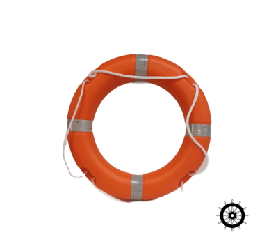 SOLAS Approved 24" Orange Lifebuoy 2.5kg - High Quality 24 inch Life Ring with Reflective Tape and Grab Lines - SOLAS Compliant 24" Lifebuoy with Retro-Reflective Tape