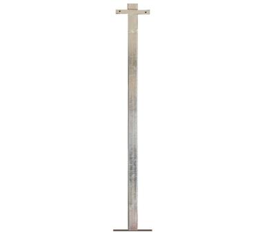 Galvanised Hard-Surface Lifebuoy Housing Mounting Pole - Budget Range -  Galvanized Hard-Surface Pole - Budget-Friendly Option