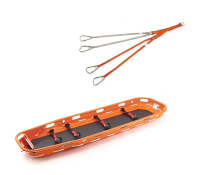 Ferno Model 71 Basket Stretcher with Model 418-1 Adjustable Lifting Bridle - Basket Stretcher with Lifting Bridle -  Standard Stretcher with Adjustable Lifting Bridles