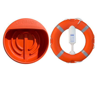 Lifebuoy, Housing / Cabinet and Throwing Line  -  Complete Budget Range Lifebuoy Set with Lifering, House and Line