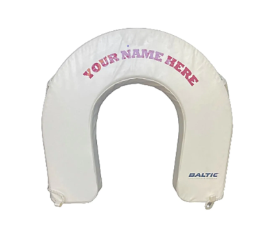 Customised Horseshoe Lifebuoy - Personalise your Buoyancy Ring | lettering | logos | Red - Yellow - White - Orange