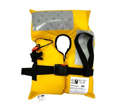 EVAL Hi-Vis Adult Foam Lifejacket Basic M.E.D. 2014/90/EU, SOLAS-L.S.A. Code, IMO MSC.81(70) - 150 Newton Hi-Visibility Yellow Foam Passenger >43kg Lifejacket - 02010
