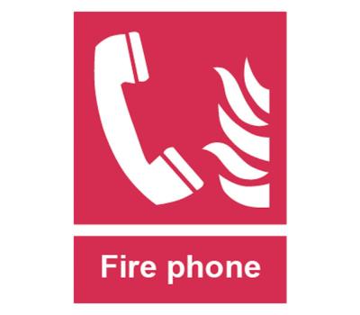 Fire Phone Safety Sign – Fire Fighting Safety Signs for Fire Phone – Fire Safety Equipment Signage