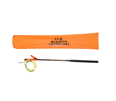 Anti-Static Helicopter Earthing Pole c/w Storage bag - Grounding Pole for Helicopters with Anti-Static Feature - Static Discharge Pole