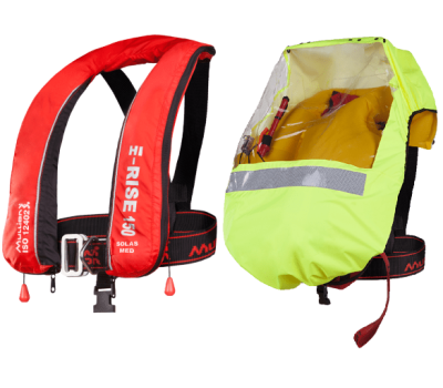 Mullion Hi-Rise 150 Lifejacket with Sprayhood - Hi-Rise 150 Mullion Lifejacket with Integrated Sprayhood - Mullion Hi-Rise 150 Lifejacket Equipped with Sprayhood - 2MSF