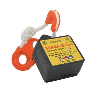 Seamate Ve-1 Hydrostatic Release Units (HRU) - Automatic release HRU for Life Rafts and EPIRBs - T-ISS SeaMate Ve-1 Hydrostatic Release Unit