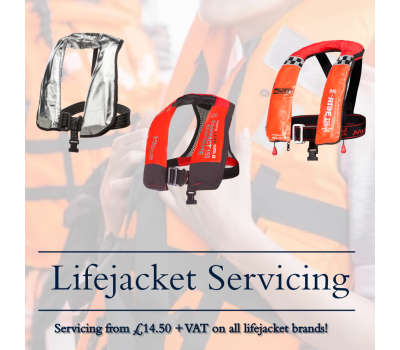 Lifejacket Servicing - Full Package Servicing of Lifejackets - Lifejacket Servicing at Competitive Pricing  - Unpacking, Inflating, Testing, Inspecting and Re-packing the Lifejackets