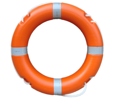SOLAS Approved 30 Inch Lifebuoy 4kg - 75cm SOLAS & MED Compliant Lifering with Reflective Tape - High Quality Orange Life Ring for Smoke & Light Signals - SOLAS Approved Lifebuoy UK
