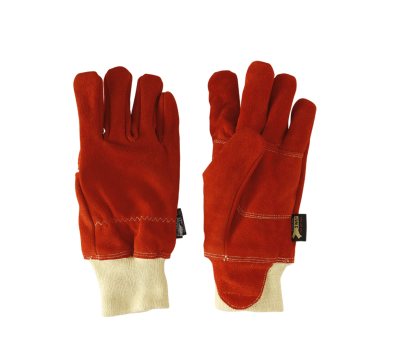 MED PalmBuddy Heavy Duty Leather Gloves with Chemical Resistance - Firefighter Protective Leather Gloves with Kevlar - Heat-resistant, slash and puncture-resistant Gloves