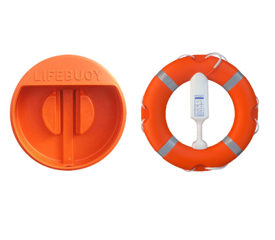 Lifebuoy, Housing / Life Ring Cabinet and Throwing Line:  Life buoy Set with Lifering, House and Buoyant Line - SET 2A 