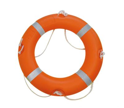 UK MER and SOLAS Approved 30" Lifebuoy Orange  2.5kg - Orange SOLAS Compliant Lifering with Reflective Tape and Grab Lines - SOLAS Compliant 30" Lifebuoy Orange 2.5kg Life Ring with UKCA & SOLAS Approved Tape and Grab Lines 