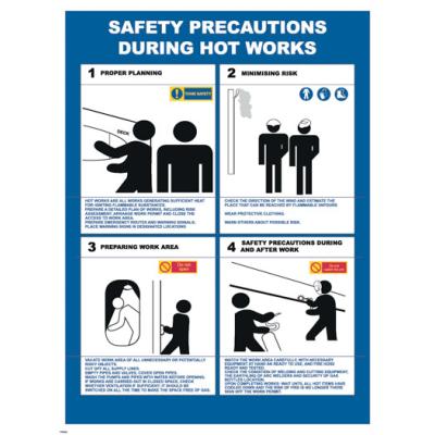 IC Brindle Safety Precautions During Hot Works IMO Poster - I.C. Brindle