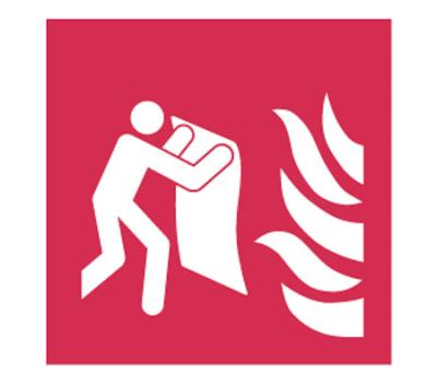 Fire Blanket Sign - Fire Fighting Signage for Fire Blanket - Fire Blanket Fire Safety Signs