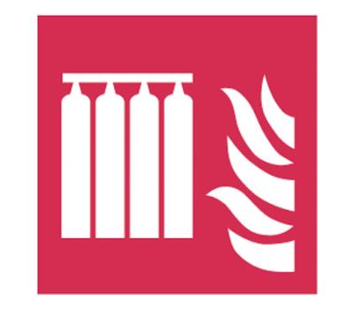 Fixed Fire Extinguishing Battery Sign - Firefighting Sign for Fixed Fire Extinguishing Battery - IMPA 336048
