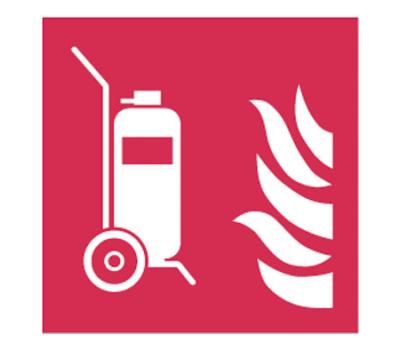 Wheeled Fire Extinguishing Sign – Firefighting Sign for Wheeled Fire Extinguishing