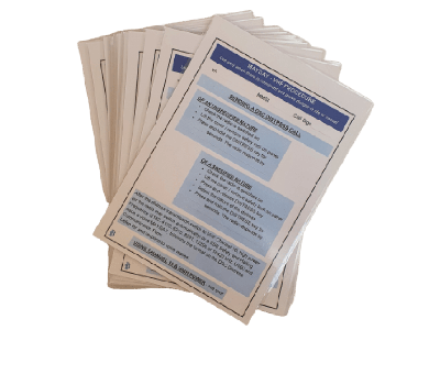 10pcs - GMDSS Mayday Card - Pack of 10 