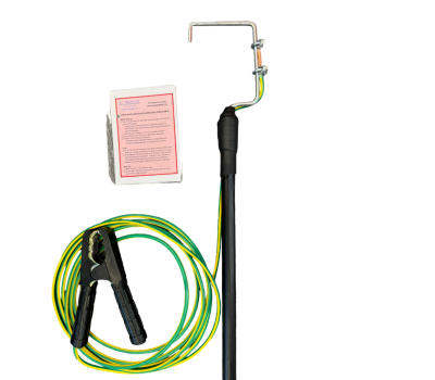 Anti-Static Helicopter Earthing Pole c/w Storage bag - Grounding Pole for Helicopters with Anti-Static Feature - Static Discharge Pole