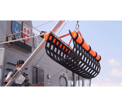 Jason's Cradle Military Rescue Stretcher - SOLAS Approved Military Man Overboard Stretcher for High Sided Vessels - Stretcher Recovery System Military (MORS) - Casualty Recovery - Body Recovery - Diver Support