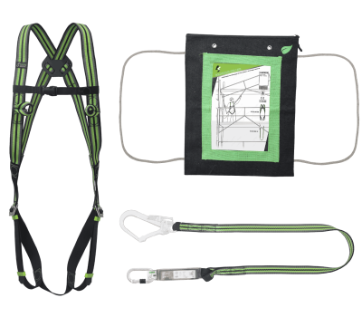 Kratos Scaffolding Fall Arrest Kit - Kratos Safety Scaffolder Kit with Harness and Energy Absorbing Webbing Lanyard - Kratos Scaffolder Safety Fall Arrest Kit - FA8000200