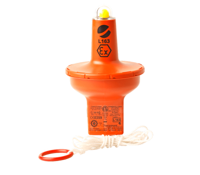 Daniamant 163 USCG/ ATEX Lifebuoy Light - L163 Lifebuoy Light, Intrinsically Safe - SOLAS/MED & USCG Approved Lifebuoy Light - 62-004A