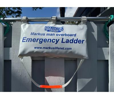 MarkusNet MOB Emergency Ladders - Man Overboard Self-Recovery Ladder for In-Water Casualty Retrieval - Markus Life Net MOB Emergency Ladder