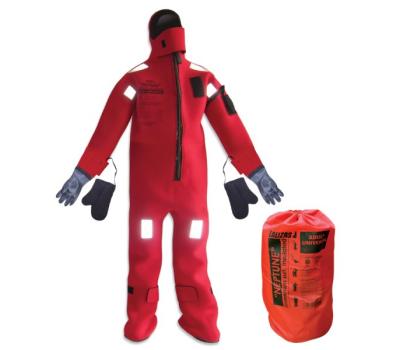 Neptune Immersion Suit Insulated - MER UK Approved, SOLAS Immersion Suits - Insulated 'Neptune' Immersion Suit with Rubber Gloves