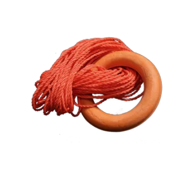 Quoit with 30m Throwing Line - 30 Metre Throwing Rescue Line with Weighted Ring Quoit  - Rescue Quoit & 30m Line - Rescue Quoit & 98ft Throwing Line - IMPA 330212, 330213