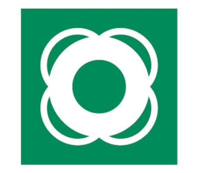 Lifebuoy Rescue Sign - Lifebuoy IMO Rescue Signs - IMO Rescue Safety Sign for Lifebuoy and Retrieval Line Equipment