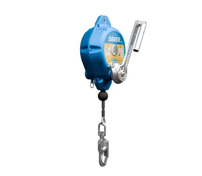 Globestock Fall Arrester with Rescue Mechanism - Inertia Reel SRL-R - Retractable Fall Arrester & Rescue Device - Globestock SAVER SRL-R 3-way Inertia Reel