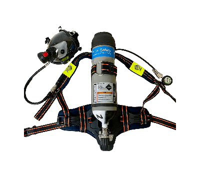 Self-Contained Breathing Apparatus (SCBA) - MER UK Approved, MED Approved  Independent Breathing Respirator for Firefighting - Standalone Respiratory Gear - IMPA 330416, 330421, 330423, 330425