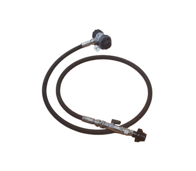 High Pressure Hose Assembly with Regulator for BA cylinder Inflation - Cylinder Inflator Connection Hose for Rapid Deployment Shelter - Air Cylinder Inflation Hose System