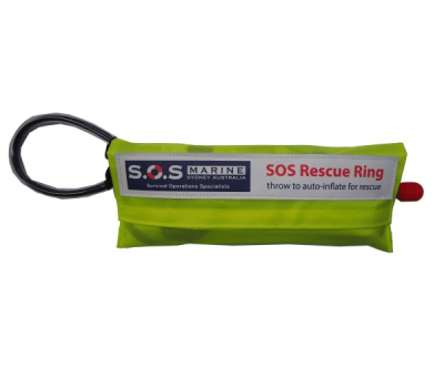 SOS Rescue Ring, Auto-Inflatable MOB Life Ring