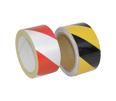 Safety Marking Tape - Red & White, Yellow & Black  - Reflective 'Zebra' Marking Tapes for Hazardous Situations - Highly Reflective  Safety Outline Tape