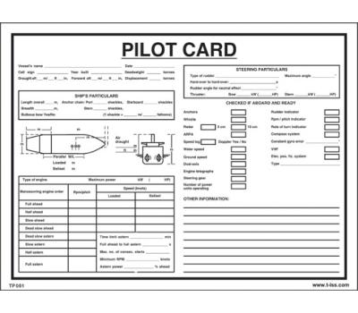 Pilot Card IMO Poster - IMO Poster for Current Condition of Vessel Pilot Card - Pilot Card Status IMO Poster