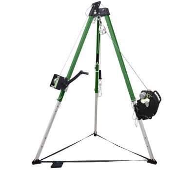 Kratos 10ft Tripod Ex-Zone 1 – Tripod with 10 Feet Maximum Height for Access in Confined Spaces – Adjustable Height Tripod from 1.9 m to 2.9 m – FA6000200