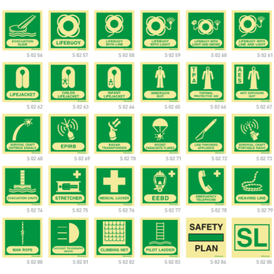 IC Brindle IMO Photoluminescent Signs & Posters