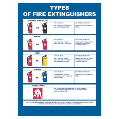 IC Brindle Type of Fire Extinguishers IMO Poster - I.C. Brindle