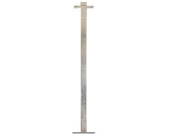 Galvanised Hard-Surface Lifebuoy Housing Mounting Pole - Budget Range -  Galvanized Hard-Surface Pole - Budget-Friendly Option