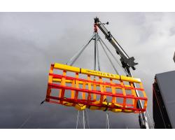 Fibrelight Crane Stretcher - Man Overboard Rescue Stretcher for Horizontal Recovery - Fibrelight Recovery Cradle System