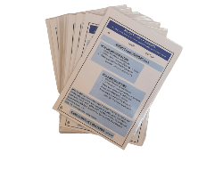 10pcs - GMDSS Mayday Card - Pack of 10