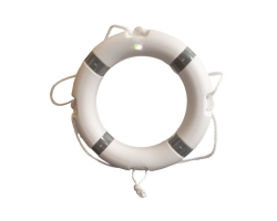 White Lifebuoy 24 inch / 60cm - Reflective Tape - High Quality Life Rings in White - 24" White Lifebuoys with Retro-reflective Tape