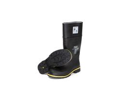 SOLAS MED Fire Fighters Boots - Fire-Resistant 'Ships Wheel' approved Wellingtons - Heavy Duty Steel Toe Cap Boots with Abrasion Resistance - EN 20345, EN 15090