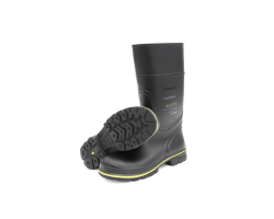 MED Fire Fighters Boots - Fire-Resistant 'Ships Wheel' approved Wellingtons - Heavy Duty Steel Toe Cap Boots with Abrasion Resistance - EN 20345, EN 15090
