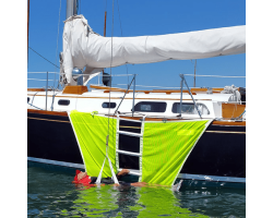 Sports and Pleasure Vessel MOB Recovery Ladder - SOS Man Overboard Parbuckle Rescue Net  - Yacht & Chandlery MOB Recovery Ladder - Webbing Safety Ladder for Sports, Pleasure and Coded Vessel Boats