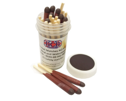 Survival Matches - Waterproof and Weatherproof Matches - Long Head Survival Matches Nato Approved - IMPA 330207