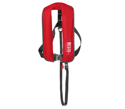 BESTO 165N Auto Harness Lifejacket - Red