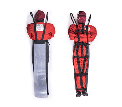 Evacuation Manikin Leg Protectors - Dummy Leg Protectors for Drag Tests - Fire-fighter Induction trials.