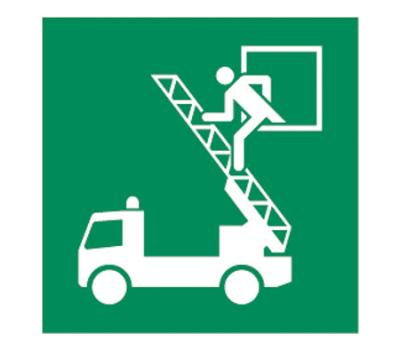 Rescue Window Safety Sign -  Emergency Exit Window Safety Indicator - Emergency Egress Window Safety Marker